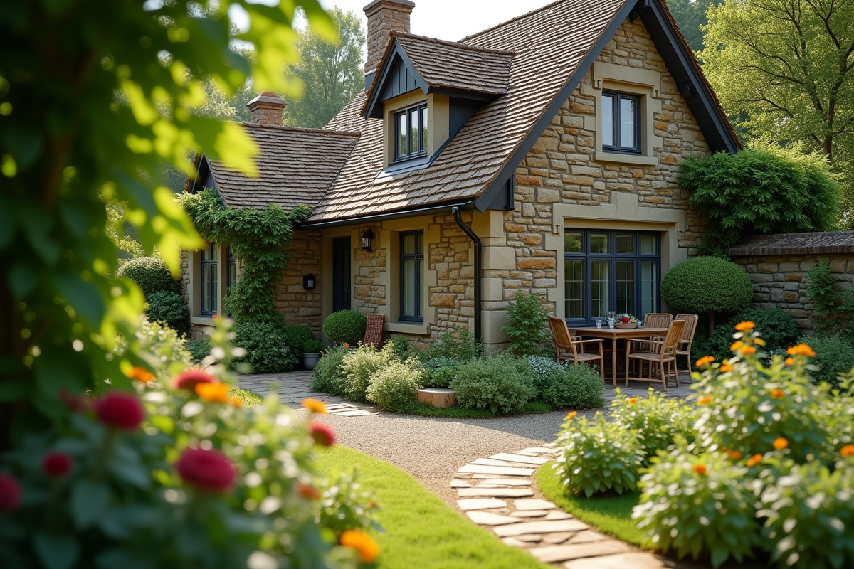 Charmante maison de campagne avec jardin verdoyant